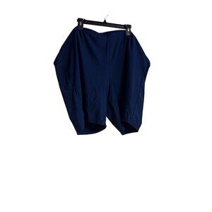 Catherines Womens Plus Size 3X Navy Blue Relaxed Fit Shorts Made In China